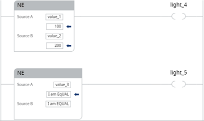 NE ladder instruction example