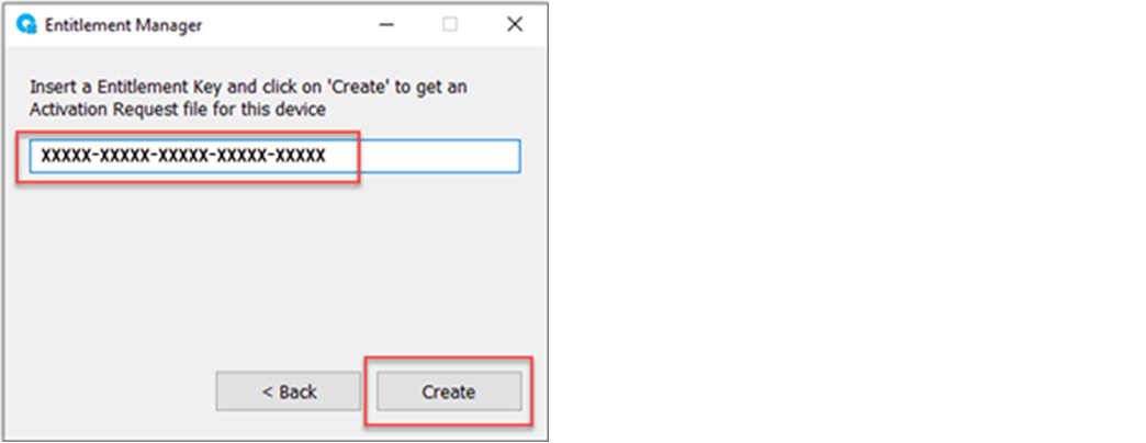 This image shows where to create an activation request.