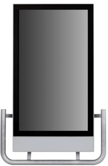 This portrait image shows a 6300PA panel PC without buttons.