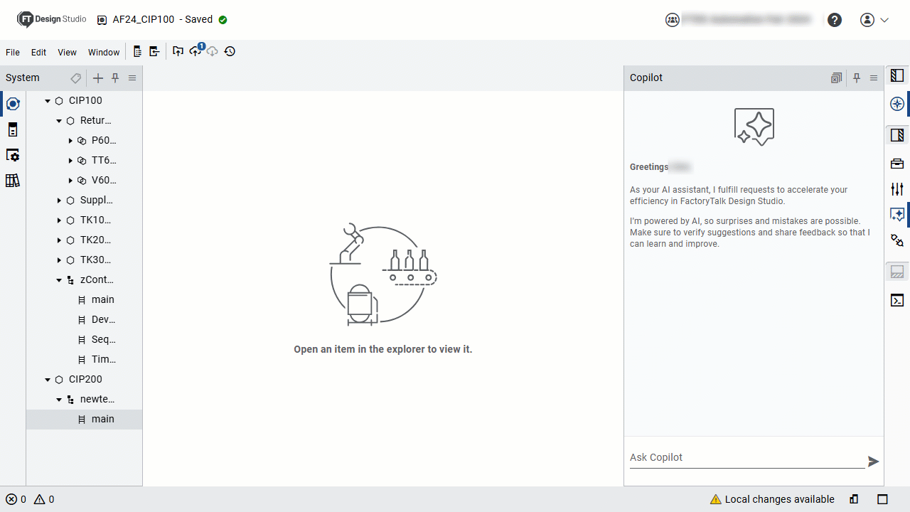 GIF demonstration of code generation